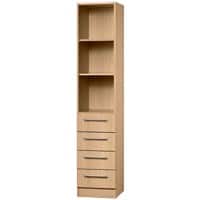 Armoire combi ouvert / tiroirs Hammerbacher 2 Unités Imitation hêtre 406 x 420 x 2'004 mm