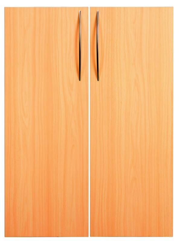 Portes d'armoire Hammerbacher Matrix Décor hêtre 790 x 16 x 1104 mm 2 unités