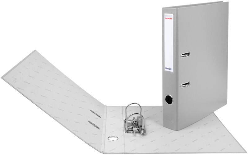 Classeur à levier Biella Étroit A4 40 mm Gris 2 Anneaux 10341425U Plastique