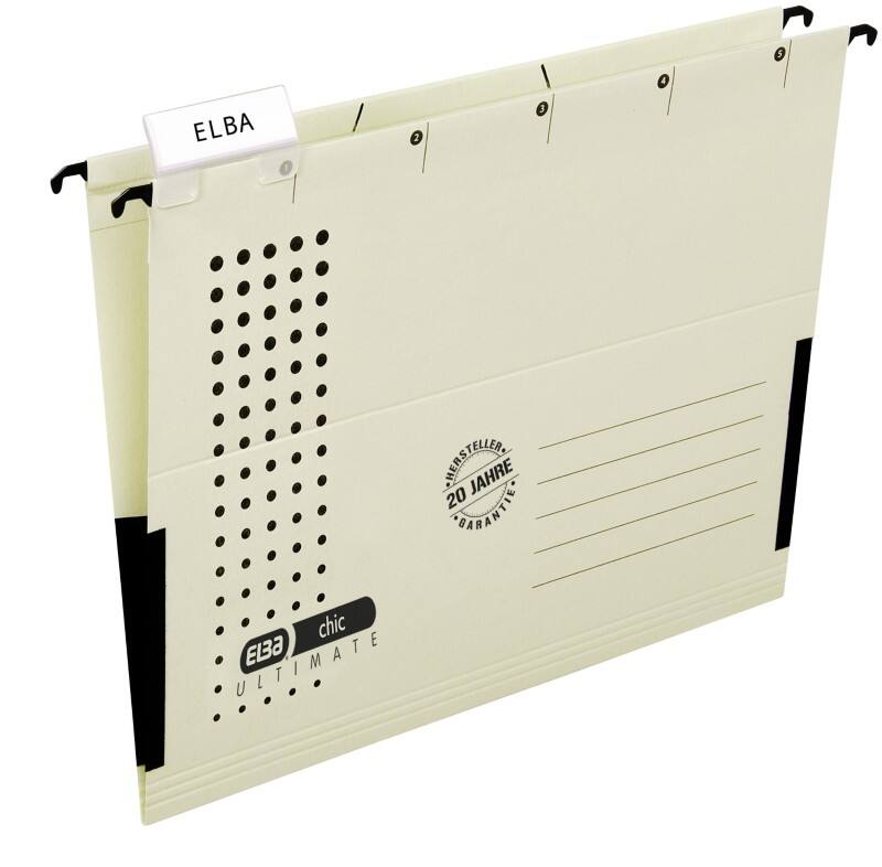 ELBA Hängetaschen Chic Ultimate A4 Chamois Karton 5 Stück