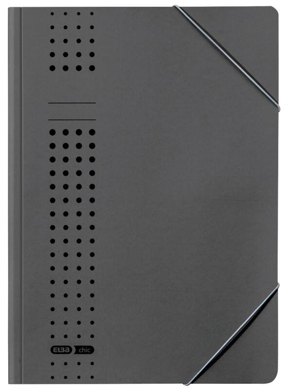 ELBA Eckspannmappe A4 Anthrazit 220 x 315 mm