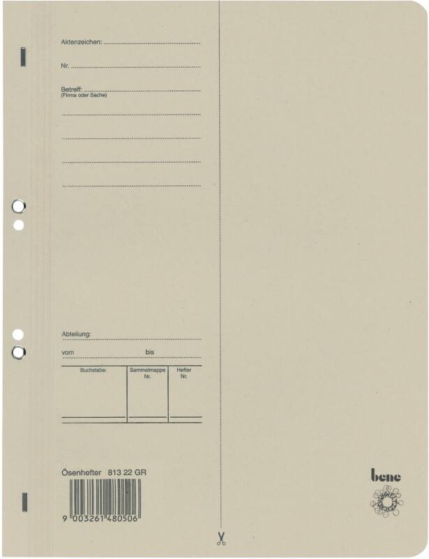 Chemise à lamelle Bene A4 Gris Manille 250 g/m²