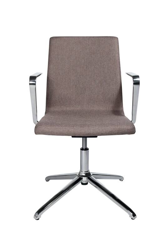 Chaise visiteur TOPSTAR Tissu Accoudoirs fixes Brun 110 kg Sitness Cube
