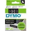 Ruban d'étiquettes DYMO D1 Authentique 45021 S0720610 Autocollantes 12 mm x 7 m