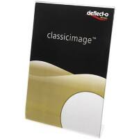 Deflecto Tischaufsteller A4 L-Form 21 (B) x 6,9 (T) x 30,2 (H) cm Transparent