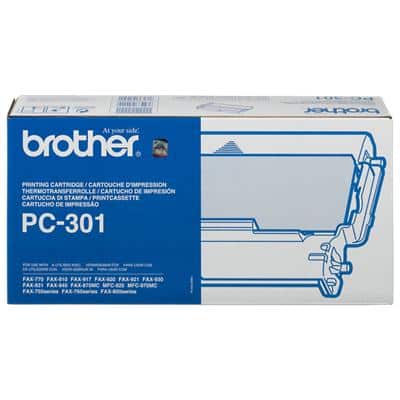 Brother Druckkassette inkl. Farbband PC301 Schwarz