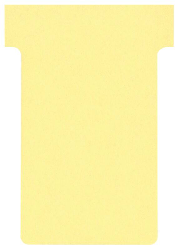 Fiches T Nobo Taille 2 Jaune 6 x 8,5 cm 100 unités