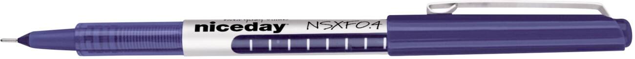 Niceday NSXF0.4 Fineliner mit Nadelspitze 0.4 mm Blau