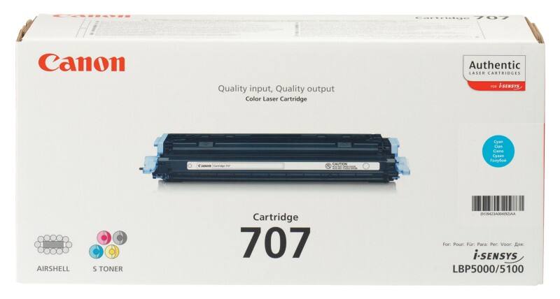 Toner 707C D'origine Canon Cyan
