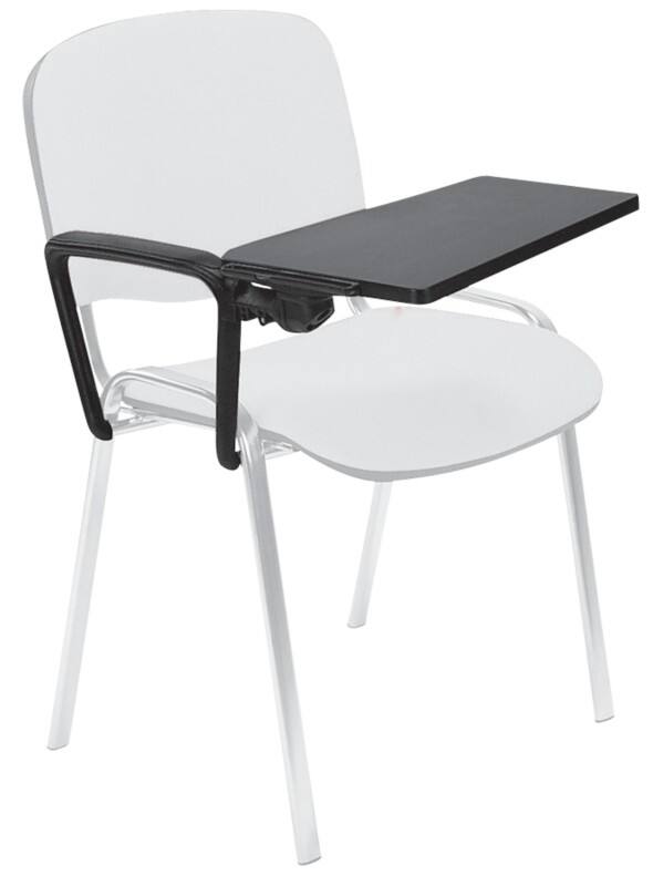 Armlehne + Tischplatte rechts Besucherstuhl Schwarz