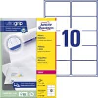 AVERY Zweckform Adressetiketten L7173-100 Ultragrip Weiss 99,1 x 57 mm 100 Blatt à 10 Etiketten