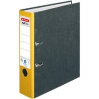 herlitz maX.file Ordner DIN A4 80 mm Gelb 2 Ringe Pappkarton Wolkenmarmor Hochformat