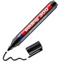 edding 300 Permanentmarker Mittel Rundspitze 3 mm Schwarz Nachfüllbar Wasserbeständig