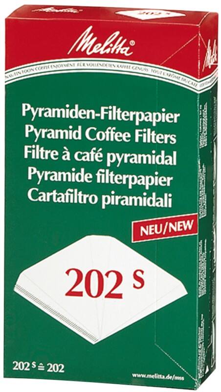 Melitta Pyramidenfilter 202S Grün, Rot 100 Stück