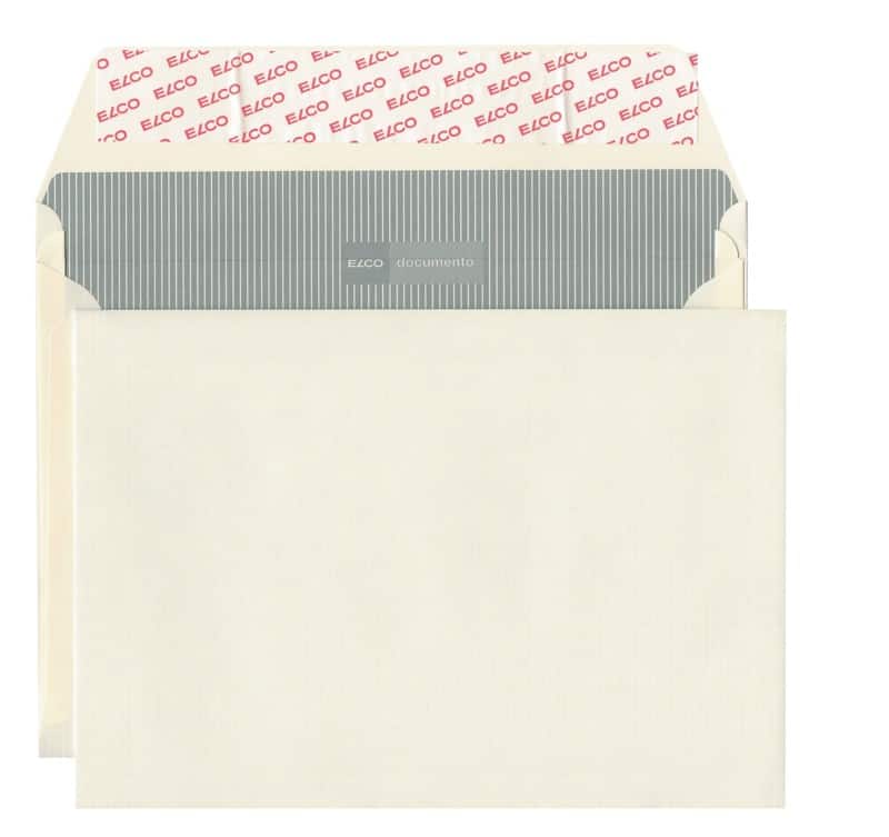 Enveloppes Elco Documento Sans fenêtre B5 250 (l) x 176 (h) mm Bande adhésive Beige 120 g/m² 250 Unités