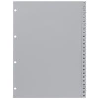 Hetzel Register 721308 DIN A4 Grau 52-teilig Perforiert Kunststoff 1 bis 52 52 Blatt