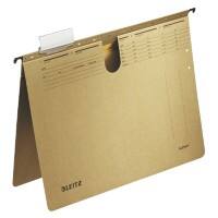 Dossier suspendu Leitz Alpha 1987 A4 Base en V Carton natron 100 % recyclé 250 g/m² Marron 15 mm