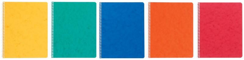 Cahier Ursus Style A5 Quadrillé Reliure à spirale Carton pressé Assortiment Perforé 96 pages 48 feuilles 10 unités