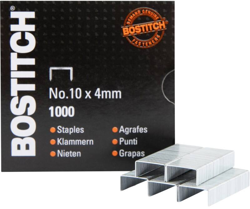 Agrafes Bostitch Nr. 10 NO-10-1M Métal Argenté 1000 Agrafes