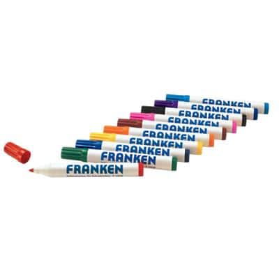 Franken Whiteboard Marker Rundspitze 6 mm Farbig sortiert 10 Stück