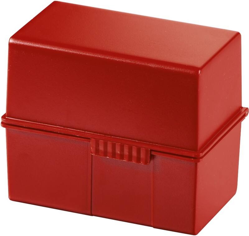 Boîte à fiches HAN 976-17 Rouge pour 400 cartes 16,5 x 9,6 x 12,8 cm
