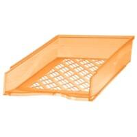 Corbeille à courrier Bene 60100 A4 Polystyrène Orange Transparent 25,5 x 37 x 6,5 cm