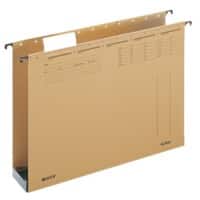 Leitz ALPHA Hängesammler 1941 A4 Mit Kunststoffboden U-Base 60 mm 320 g/m² Naturbraun 100% Recycelter Natron-Karton 15 Stück