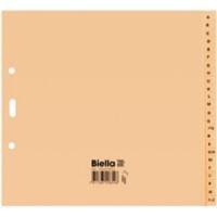 Biella Register A4 (halbe Höhe) Braun 24-teilig A - Z