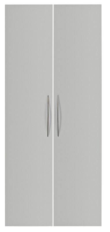 Hammerbacher Schranktüren Matrix Silber 790 x 16 x 1.840 mm