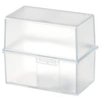 HAN Karteikartenbox DIN A7 300 Karten Transparent 12,1 x 7,4 x 10,1 cm