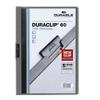 Farde à clip DURABLE Duraclip A4 Anthracite PVC Dos : 6 mm