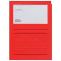 Elco Papiersichthüllen DIN A4 Rot 120 g/m² Papier 100 Stück