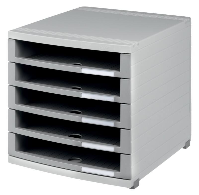 Module à tiroirs HAN Gris, Gris Clair 5 Tiroirs 30 x 38,2 x 30,7 cm B4
