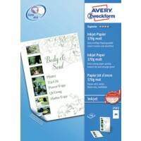 Papier jet d'encre Avery 2583 Mat A4 170 g/m² Blanc 100 Feuilles