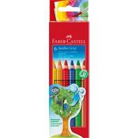 Faber-Castell Grip Buntstifte Farbig assortiert Jumbo-Grip 6 Stück