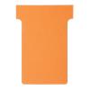 Nobo T-Steckkarten 2 Orange 6 x 8,5 cm 100 Stück