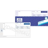 Formulaire de lettre courte AVERY Zweckform 1020 Blanc, bleu C5/6 21 x 9,9 cm 100 Feuilles