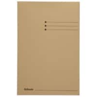 Farde à 3 rabats Esselte Manilla 1032304 foolscap chamois carton recyclé 250 feuilles 23,3 x 35 x 2 cm 50 unités