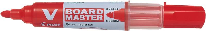 Marqueur pour tableau blanc Pilot V-Board Master Non permanent Rouge Moyen Ogive 2,3 mm 91% Recyclé