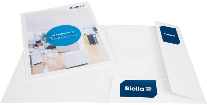 Biella Präsentationsmappe Pearl#1 DIN A4 Weiß Karton