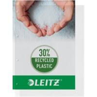 Leitz Prospekthüllen DIN A4 Texturiert Transparent 120 Mikron PP (Polypropylen) Öffnung Oben und links 4 Löcher 4784 100 Stück