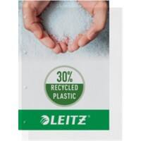 Leitz Prospekthüllen DIN A4 Genarbt Transparent 130 Mikron PP (Polypropylen) Oben und links 11 Löcher 4784 100 Stück