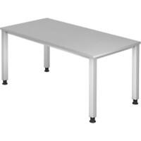 Bureau Hammerbacher Q Series VQS Hauteur ajustable Rectangulaire Gris 4 pieds métalliques 1600 (L) x 800 (P) x 810 (H) mm Acier, Aggloméré