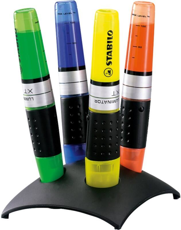 STABILO LUMINATOR Textmarker Farbig assortiert Breit Keilspitze 2-5 mm 4 Stück