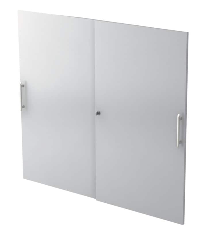 Portes d'armoire Hammerbacher Matrix Gris clair 1,200 x 1,100 mm 2 unités