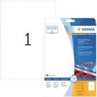 HERMA Wetterfeste Etiketten 4698 Rechteckig DIN A4 210 x 297 mm 25 Blatt à 1 Etikett