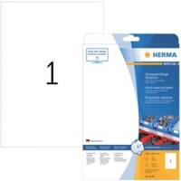 Étiquettes résistantes HERMA 4698 A4 Blanc 210 x 297 mm 25 feuilles x 1 étiquette