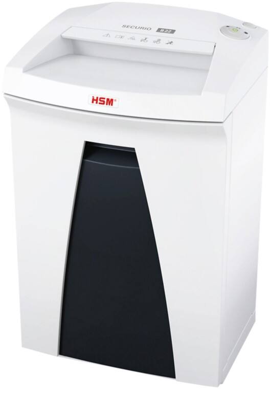 HSM SECURIO Aktenvernichter 4 Blatt Streifenschnitt Sicherheitsstufe P-6, F-3 33 L B22