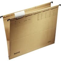 Dossier suspendu Leitz Alpha 1916 A4 Base en V Carton 100 % recyclé 250 g/m² Marron 15 mm 10 Unités