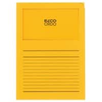 Elco Ordo Classico Farde à bord décalé A4 Doré, jaune Papier 120 g/m² 100 Unités
